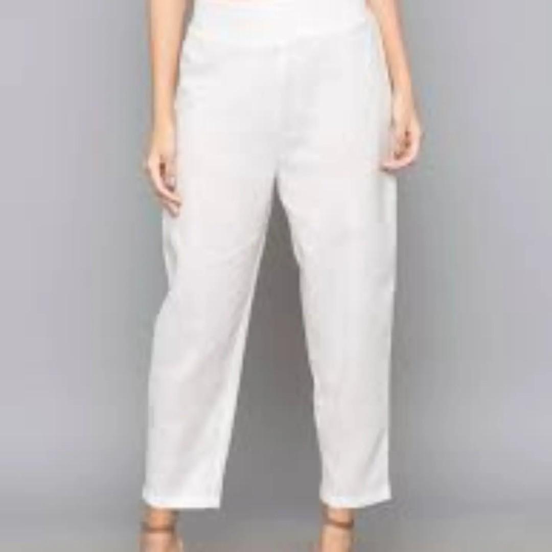 Buy MARKS & SPENCER Linen Rich Wide Cropped Leg Trousers 2023 Online |  ZALORA Philippines
