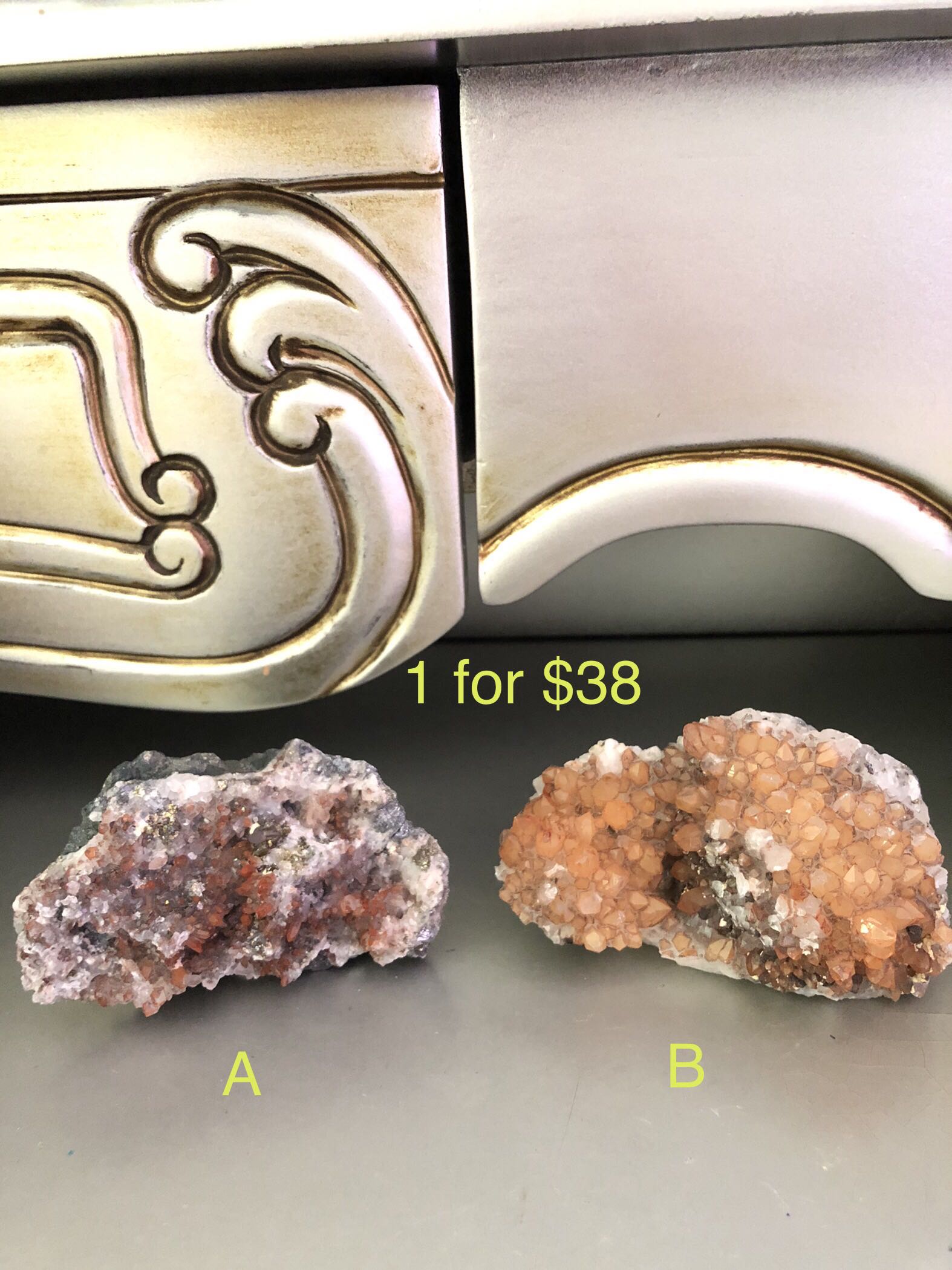 Cluster Stone Red crystal Natural genuine cluster stone refer to pics and ...