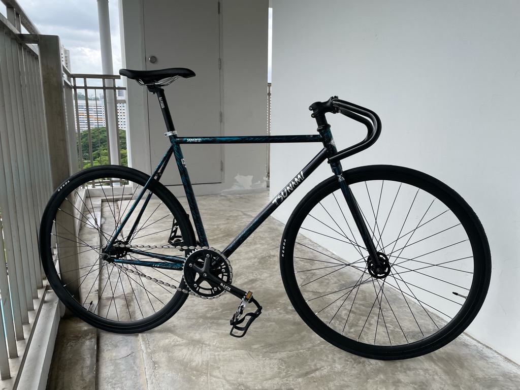 chromoly fixie bike
