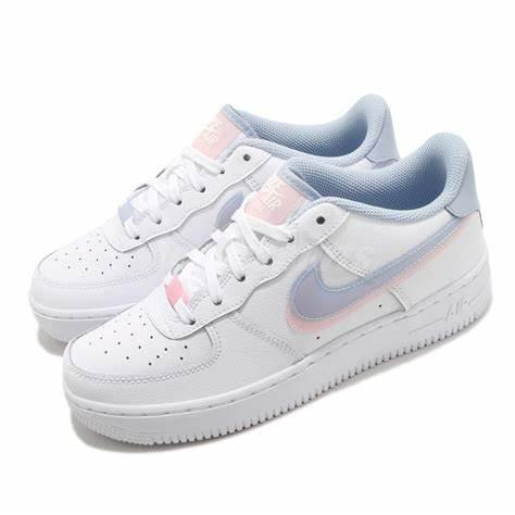 Nike air force pink and sales blue