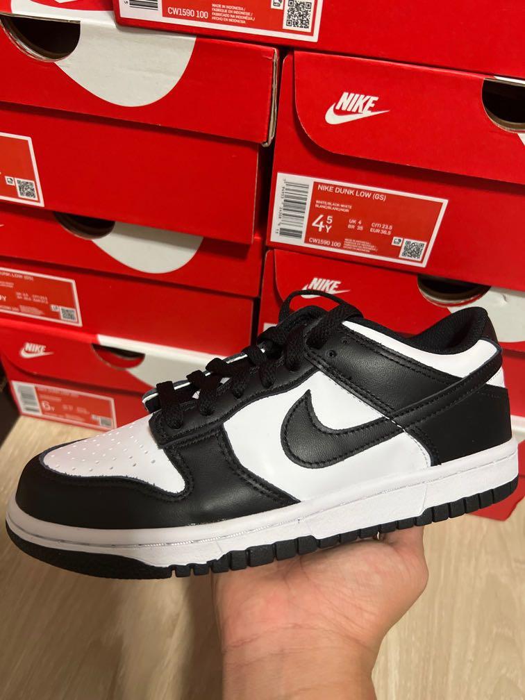 Nike Dunk Low Black Panda GS, Men's Fashion, Footwear, Sneakers on Carousell