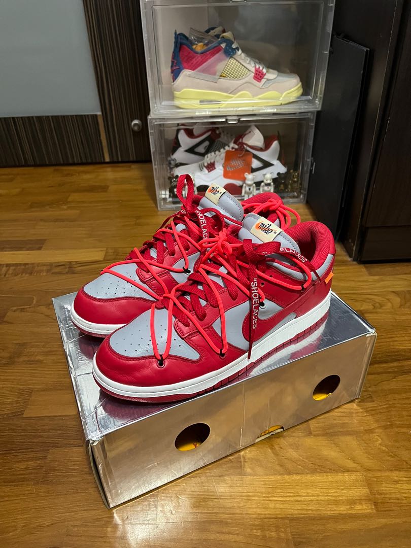 nike x off white dunk low red