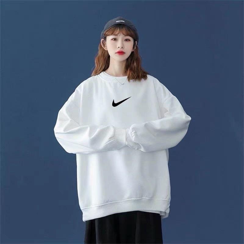 White sweater nike top