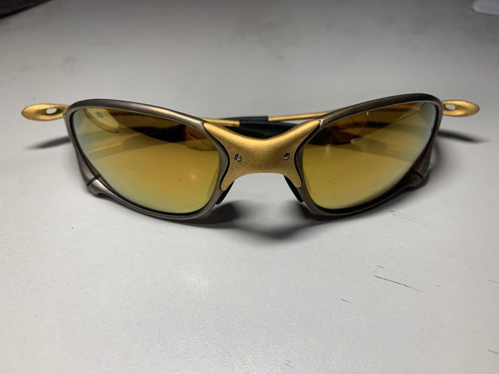 USA X-Romeo Metal Frame Sunglasses with UV400 Polarized Gold Iridium Lenses 