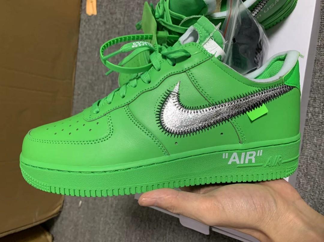 Nike air force store 1 light green