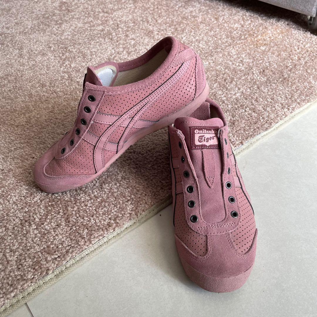 Onitsuka tiger slip on store pink