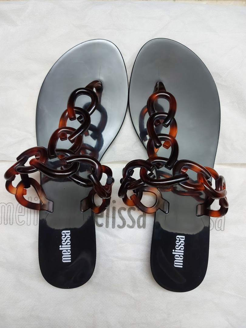 Melissa big chain flip flop sale