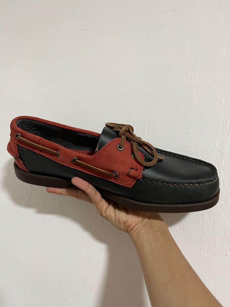 Spinnaker Men's Shoes - Navy Red Black Sole