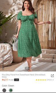 SHEIN PLUS SIZEDITSY FLORAL MIDI/MAXI DRESS