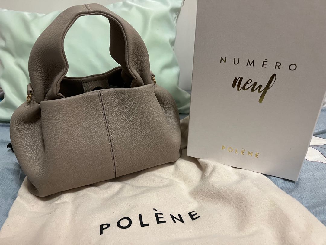 POLENE No.9 Mini - taupe, 名牌, 手袋及銀包- Carousell