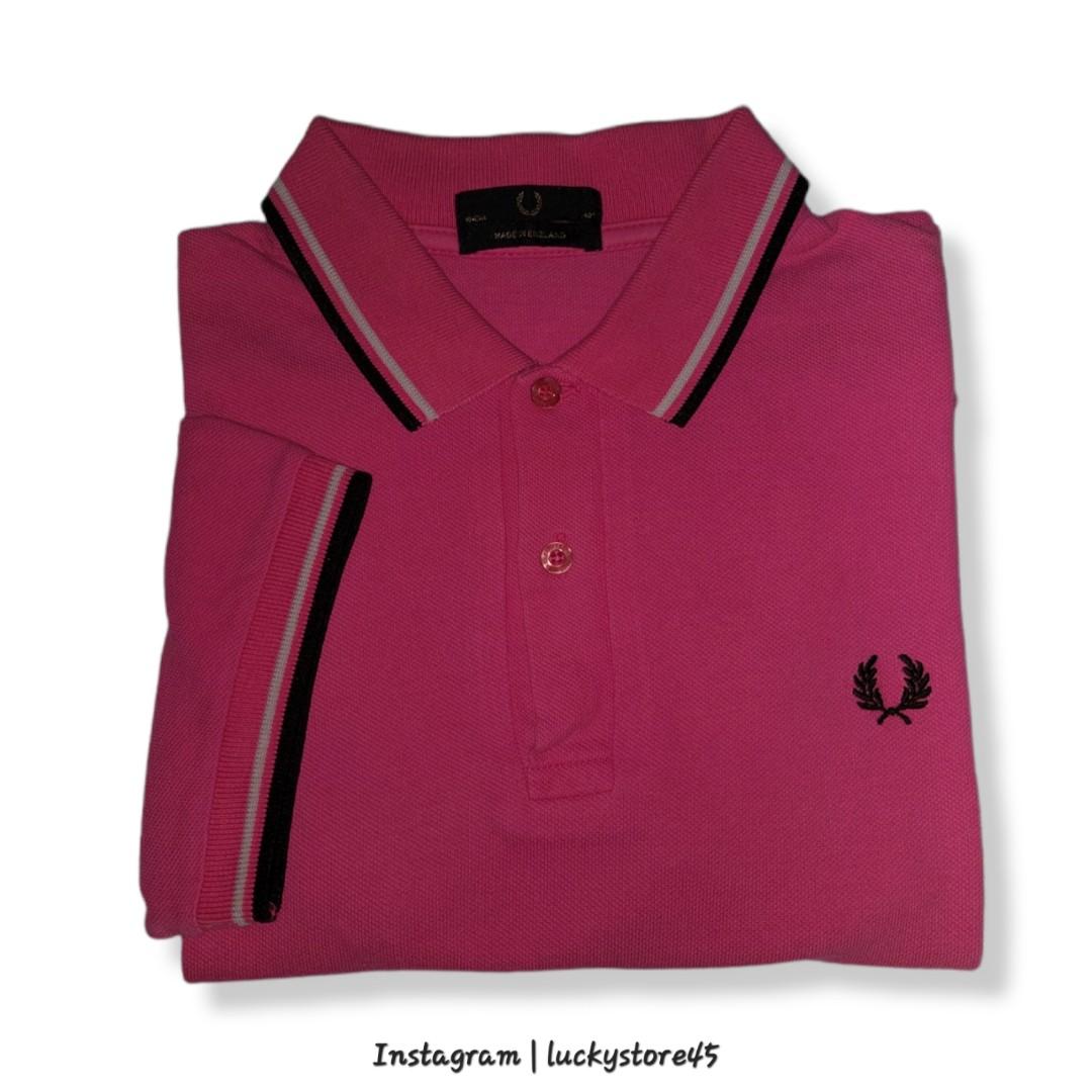 POLO SHIRT FRED PERRY TWIN TIPPED PINK 