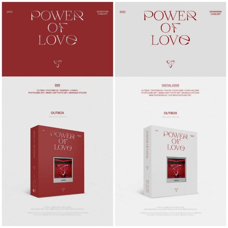 PRE ORDER> SEVENTEEN POWER OF LOVE DVD & DIGITAL CODE, Hobbies