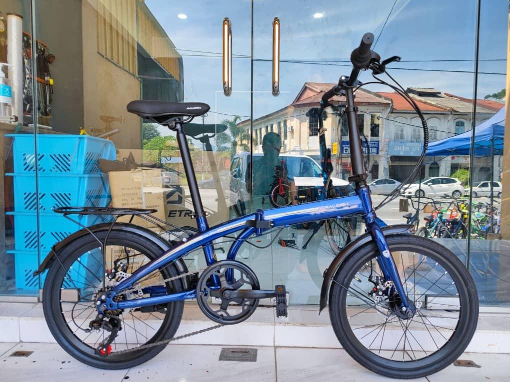Raleigh calypso 20 7 speed shimano folding bike