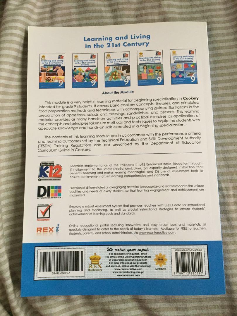 REX BOOKSTORE COOKERY Learning and Living in the 21st Century 9