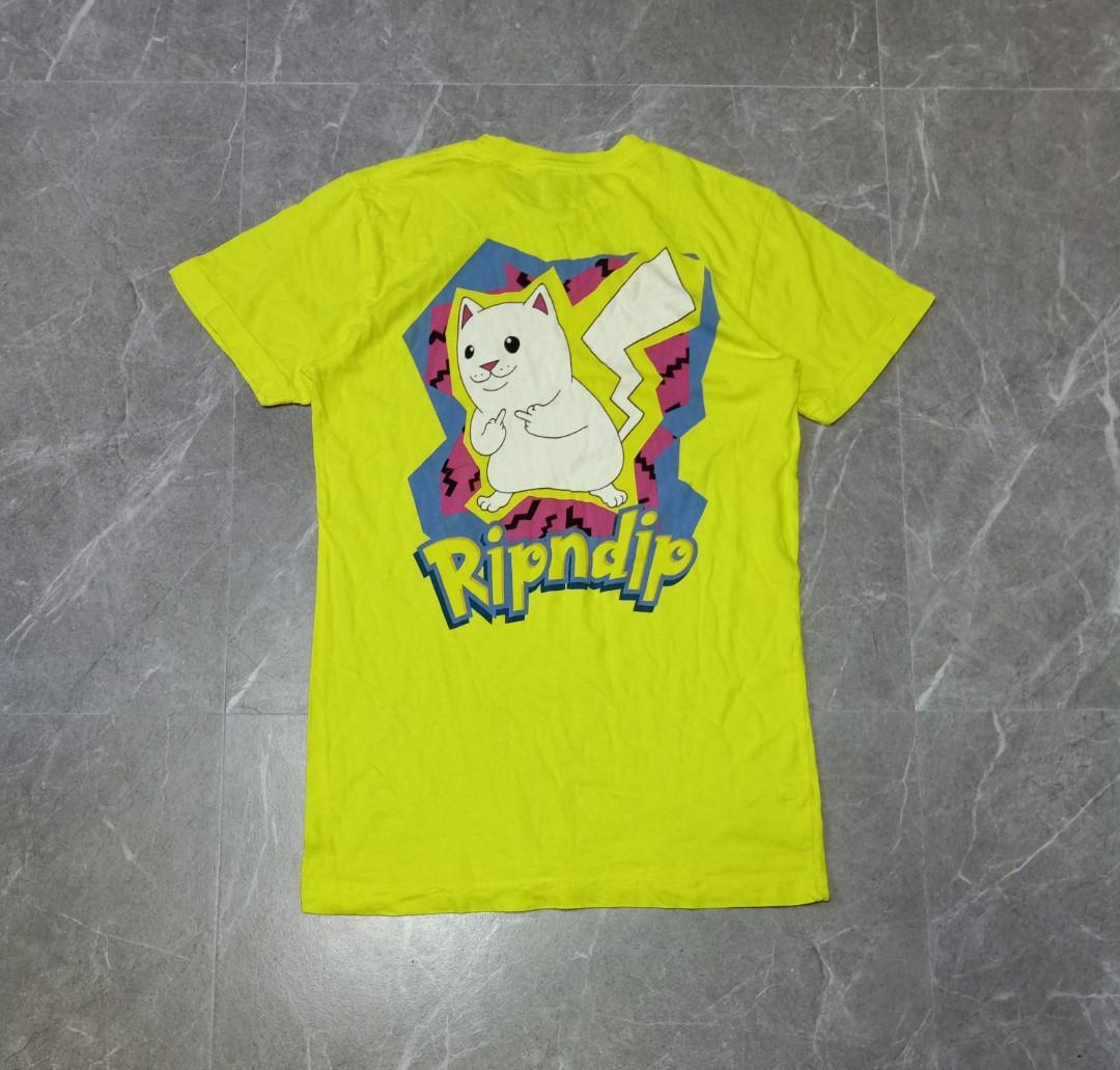 RIPNDIP Catch Em All Shirt (Category: Activewear) located in Quezon City. Submitted by nfh93_____ (Listing ID 1165595192, Image 2). Description: RIPNDIP Catch Em All Shirt *Rare piece 9/10 condition Small on tag Dimensions: 17 width x 26.5 length Hmu.