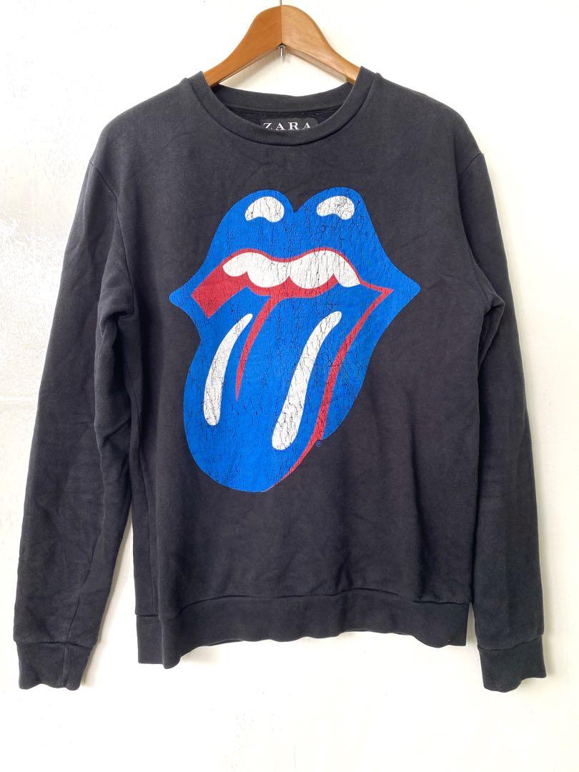 Rolling Stone X Zara Sweatshirt Men s Fashion Activewear on Carousell