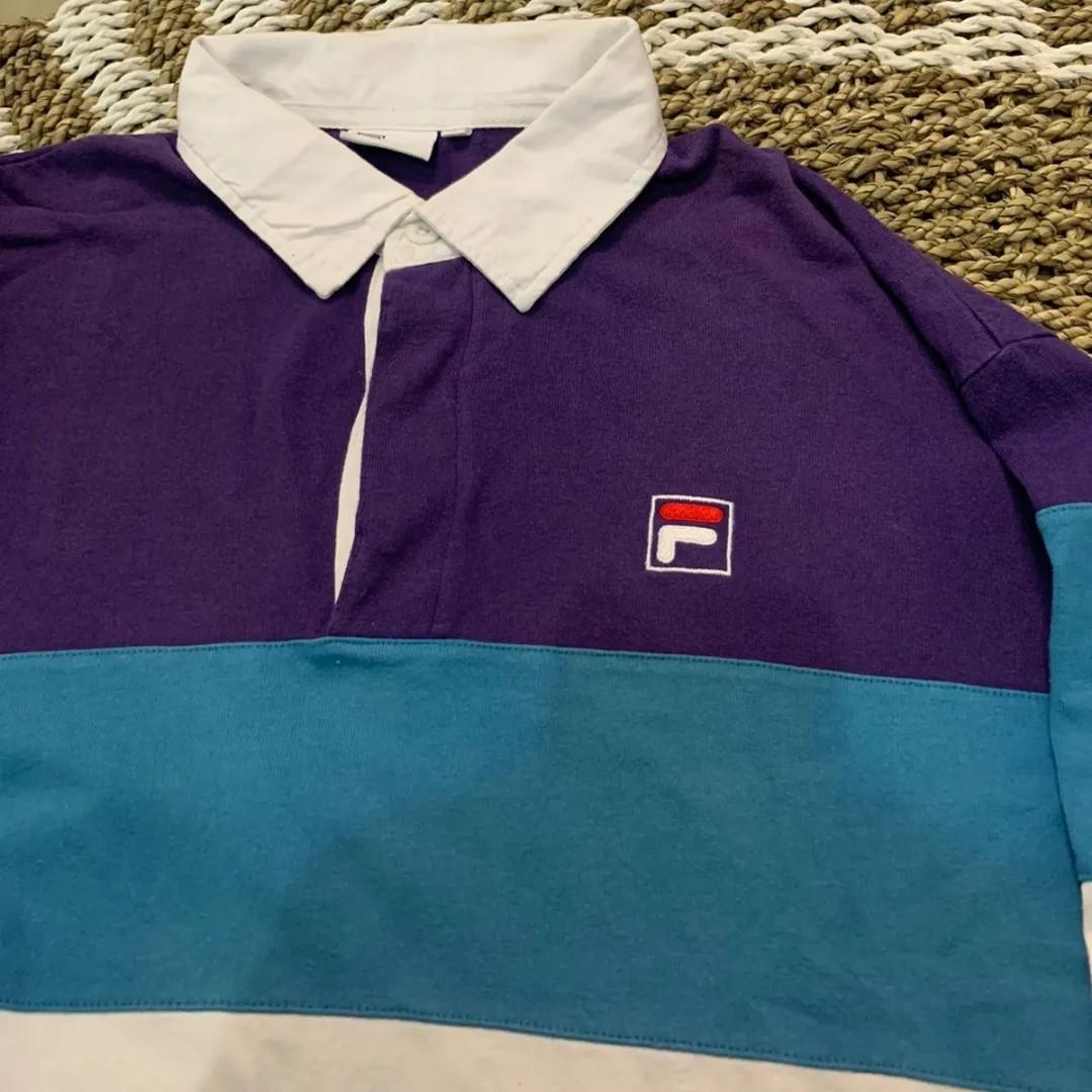 RUGBY SHIRT FILA 3 TONE COLOUR, Fesyen 