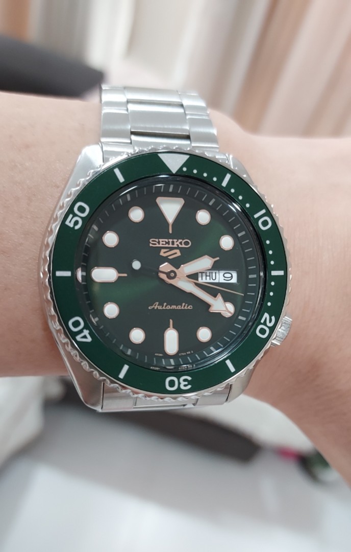 Seiko 5 Sports SRPD63 SRPD63K1 Automatic (Green Dial), Men's Fashion,  Watches & Accessories, Watches on Carousell