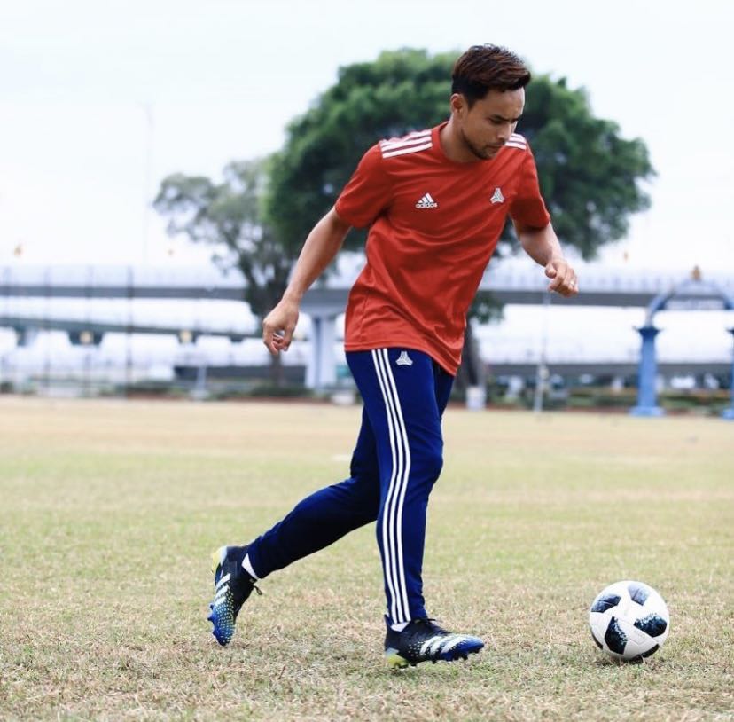 SELUAR TRACKSUIT ADIDAS TANGO HITAM DAN BIRU Men s Fashion