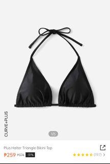 SHEIN PLUS SIZE HALTER TRIANGLE BIKINI TOP