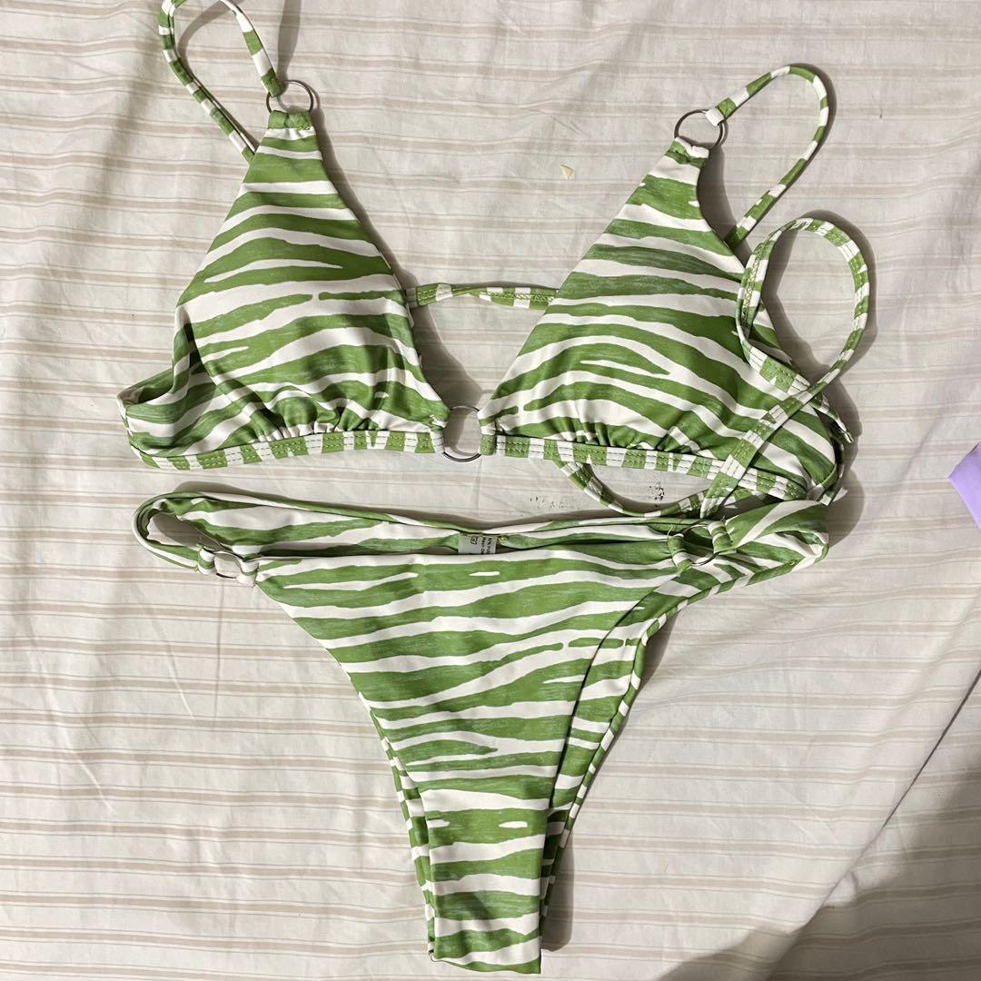 Shein Zebra Bikini, Women's Fashion, Swimwear, Bikinis & Swimsuits on