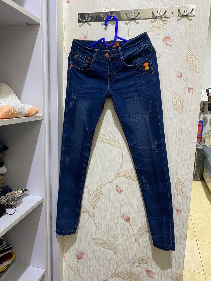 Skinny jeans low waist dark jeans size 