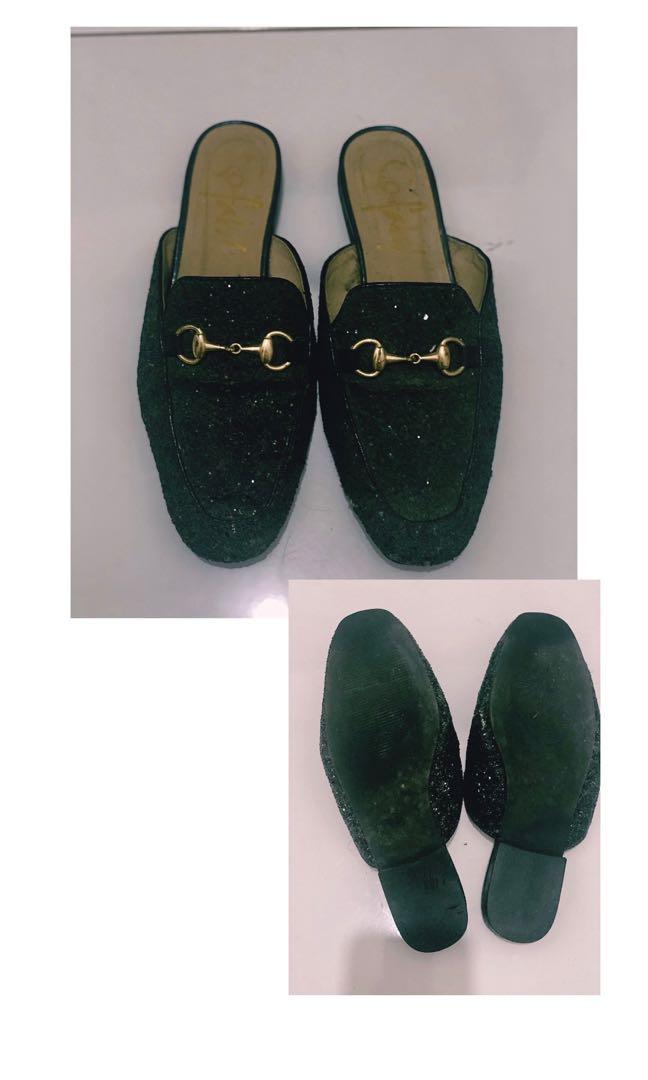 Sofab Glittery Mule Shoes (Category: Sandals) located in Manila. Submitted by mdcart (Listing ID 1165454474, Image 1). Description: Bought this for 1899 Super bagay pang formal and casual attires esp pag nakashorts .
