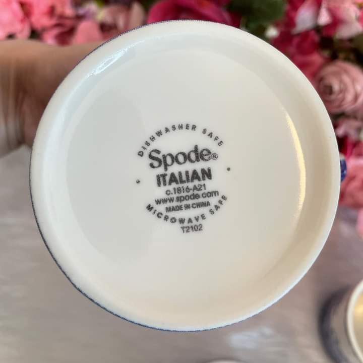 SPODE MUGS (Category: Other Kitchenware & Tableware) located in Pasig City. Submitted by glam_things (Listing ID 1165478376, Image 3). Description: Brand New Spode Blue Italian Set of 4 Mugs. P3850 only. Dm to inquire💖.