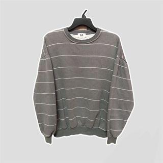 Stripe Baggy Sweatshirt