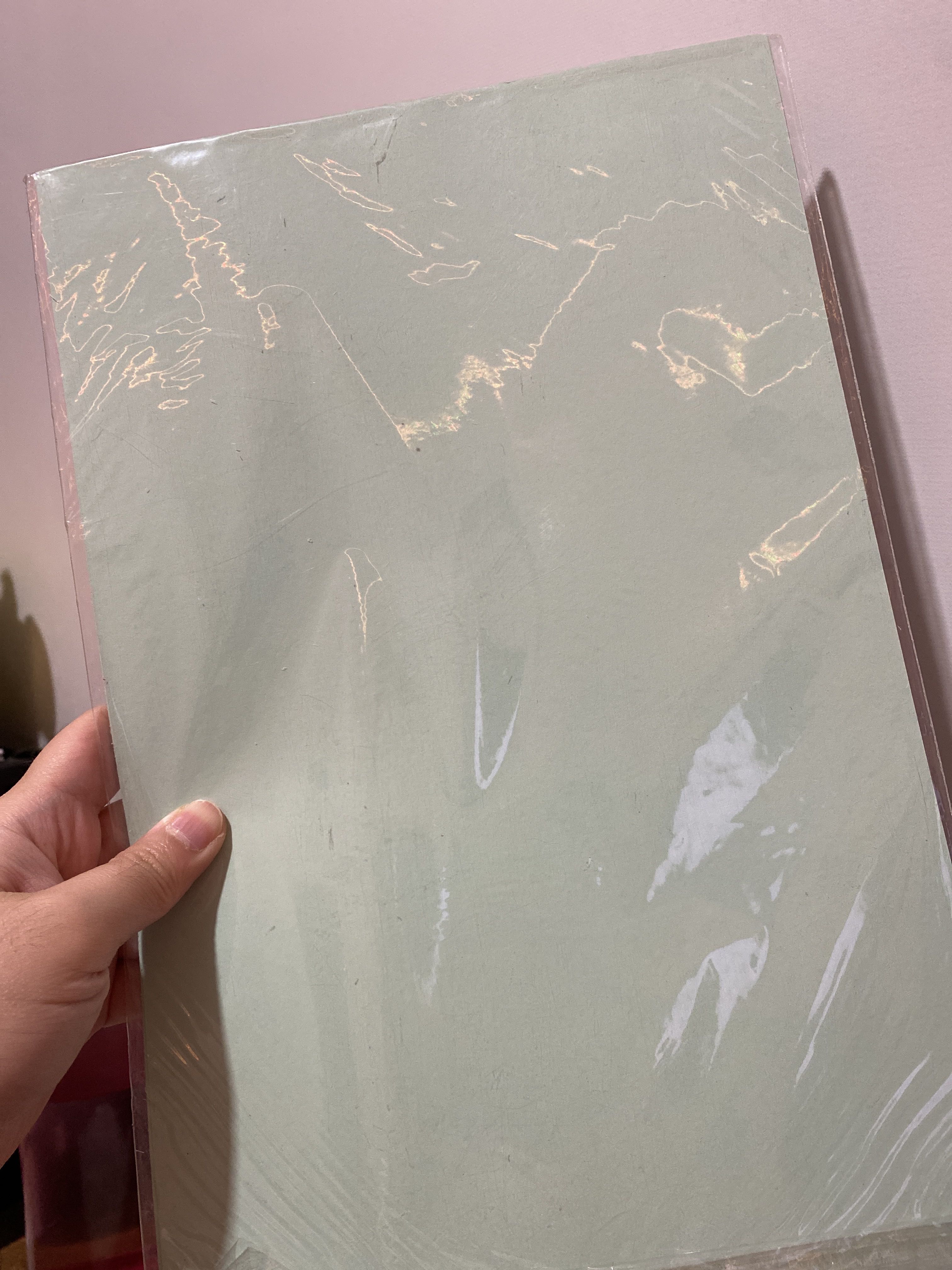 Teal Vellum Board 5pcs, Hobbies & Toys, Stationary & Craft, Craft