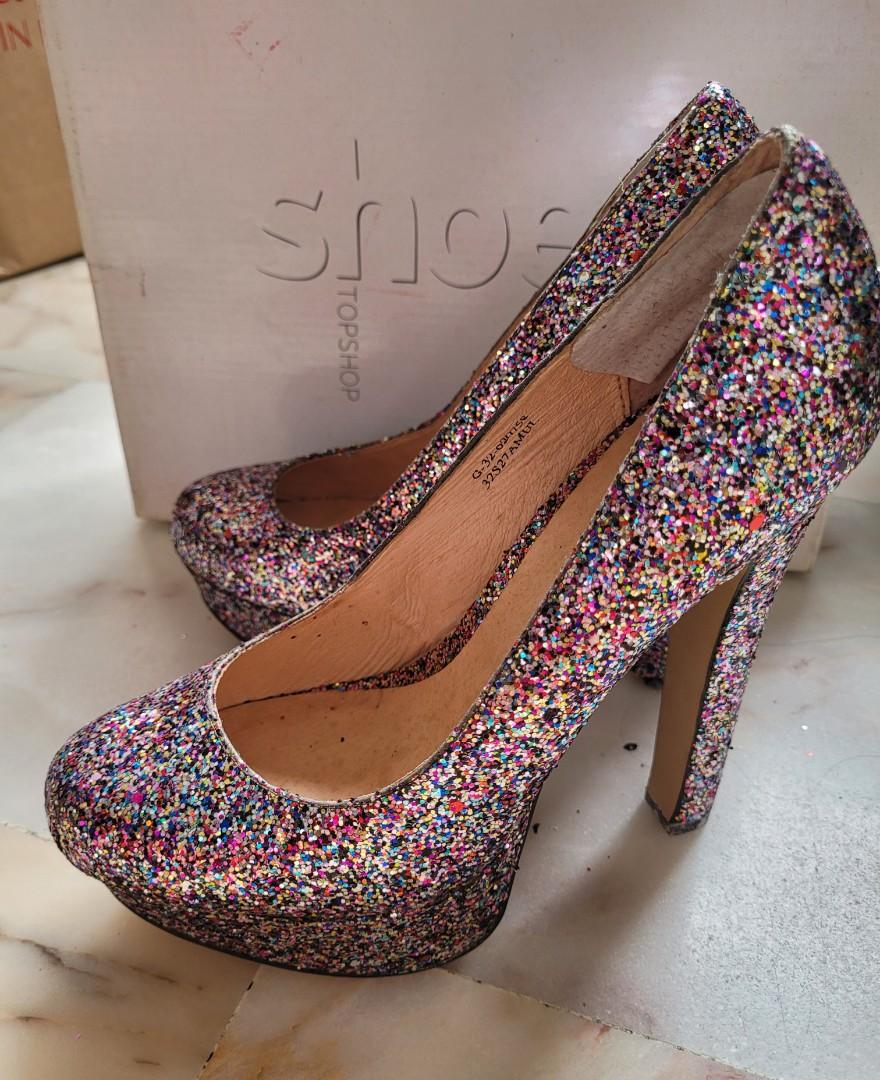 Topshop glitter hotsell heels