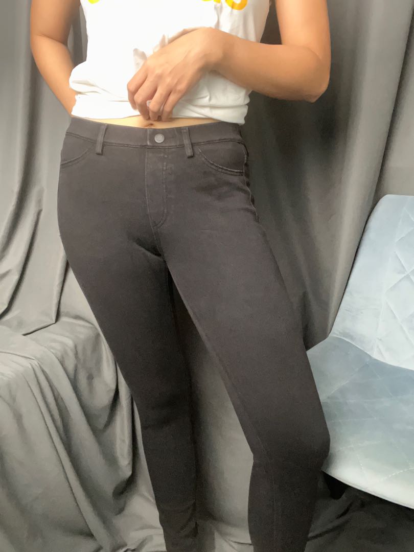 Uniqlo Black Leggings Pants, Women's 