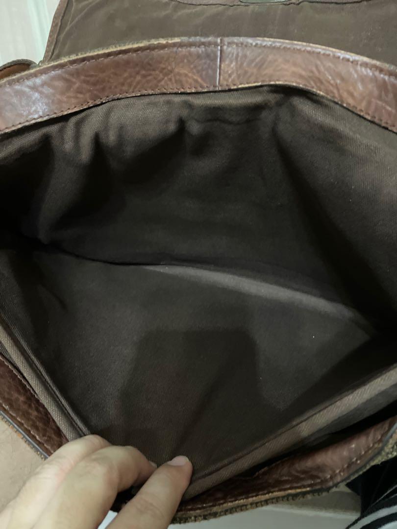 Used fossil briefcase, Men's Fashion, Bags, Sling Bags on Carousell