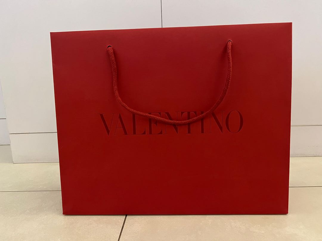 VALENTINO paper bag, Luxury, Bags & Wallets on Carousell