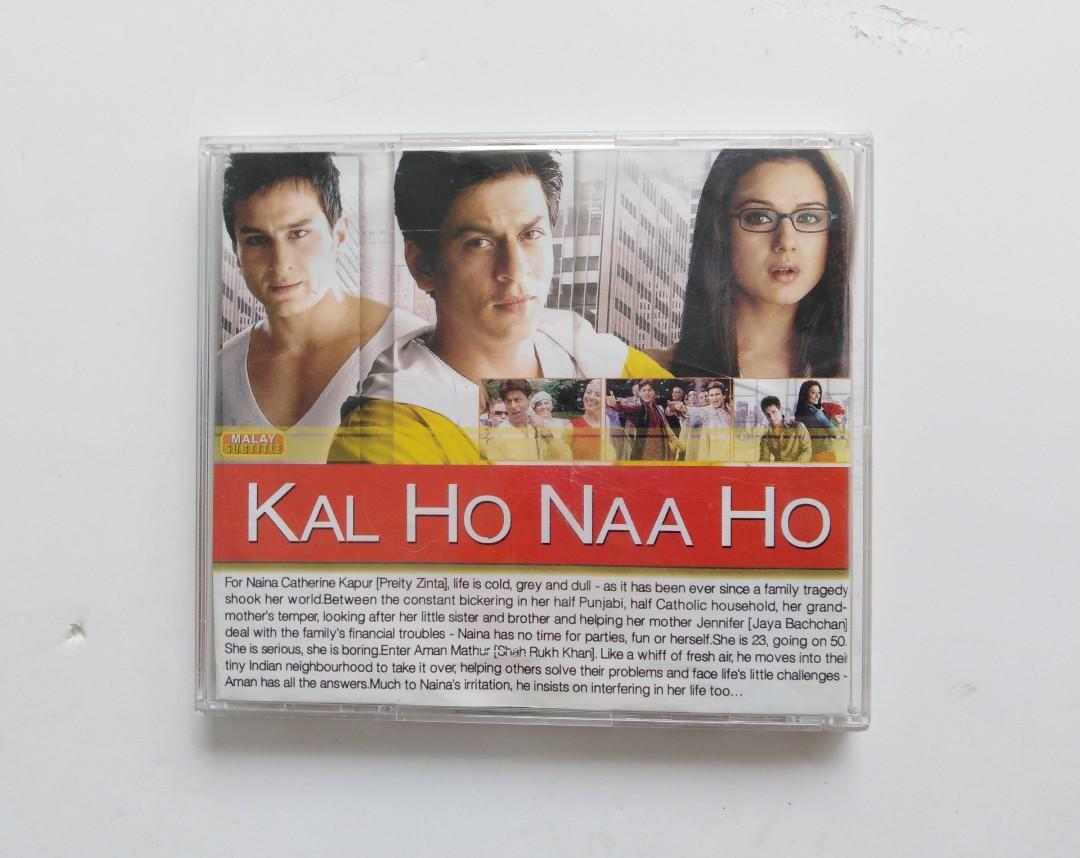 Bollywood Hindi Movie VCD Kal Ho Naa Ho ShahRukh Khan Saif Ali Preity Sonu Nigam Karan J Malay Subtitle