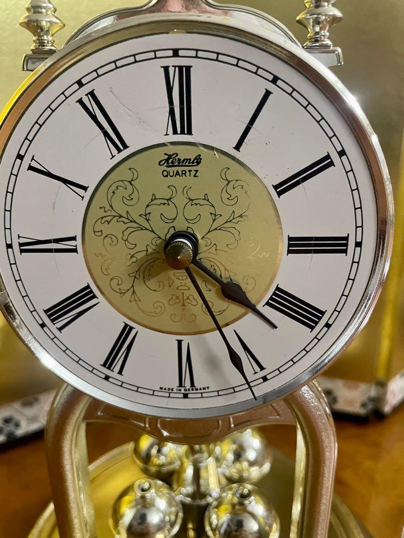 Vintage German " Hermle " Anniversary Quartz Clock Time Working