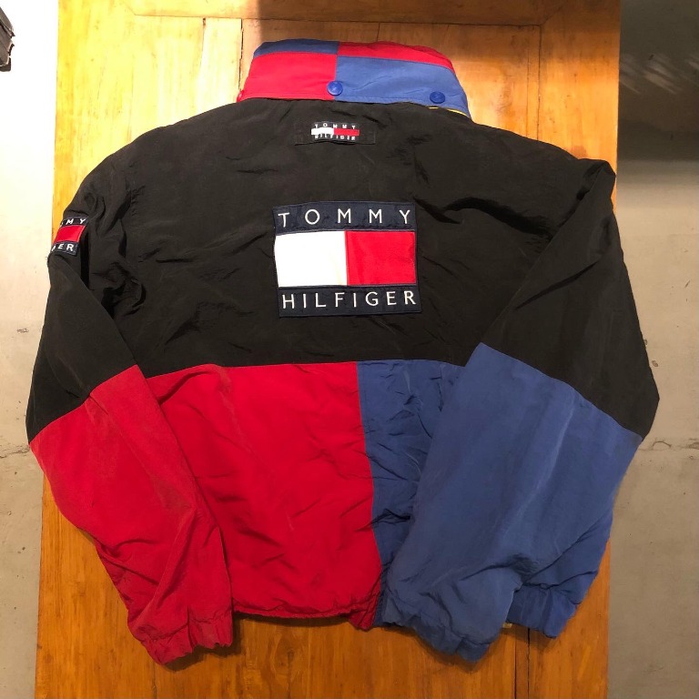 Vtg Tommy Hilfiger Big Logo Jacket