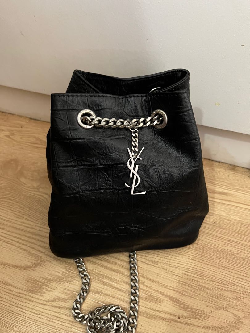 Ysl Classic Baby Emmanuelle Chain Bucket Bag, Luxury, Bags & Wallets On  Carousell