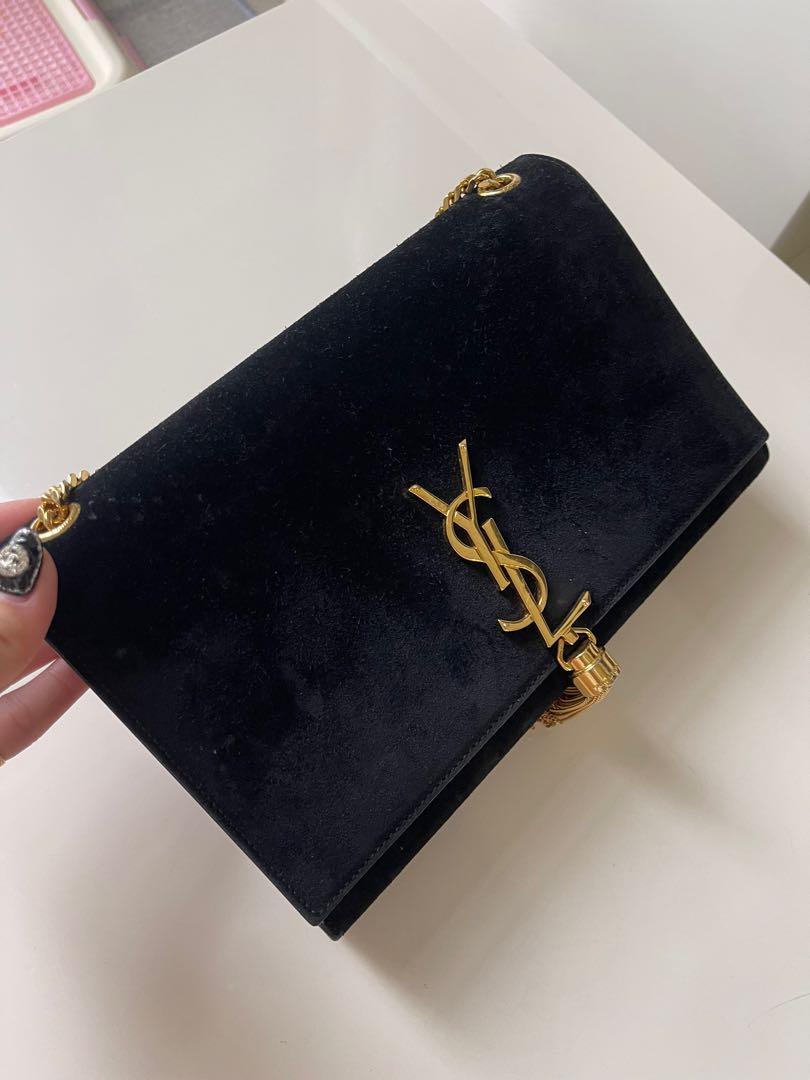 YSL Sling Bag with tassel velvet skin Luxury Bags Wallets on Carousell