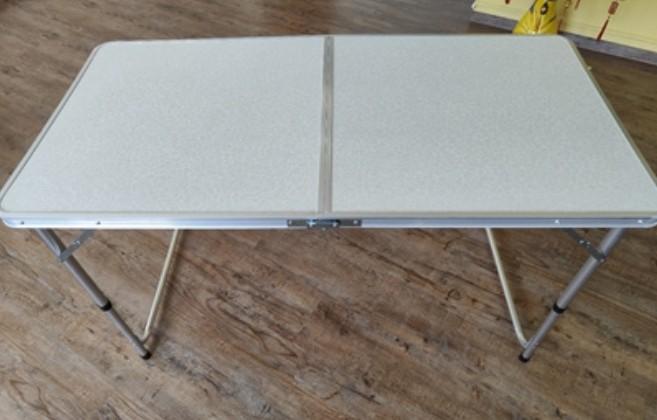 120 60cm PORTABLE ALUMINIUM FOLDING TABLE Outdoor Dining Office Multi Purpose Storage Furniture