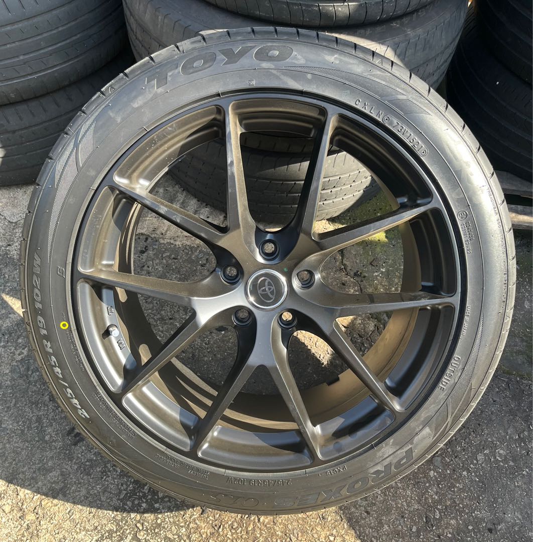 19” Rims with Toyo 245/45/19, Car Accessories, Tyres & Rims on Carousell