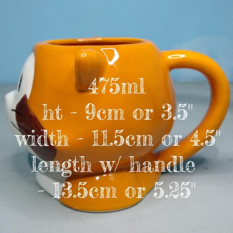 475ml original very rare cute rascal ceramic coffee mug planter japan ...