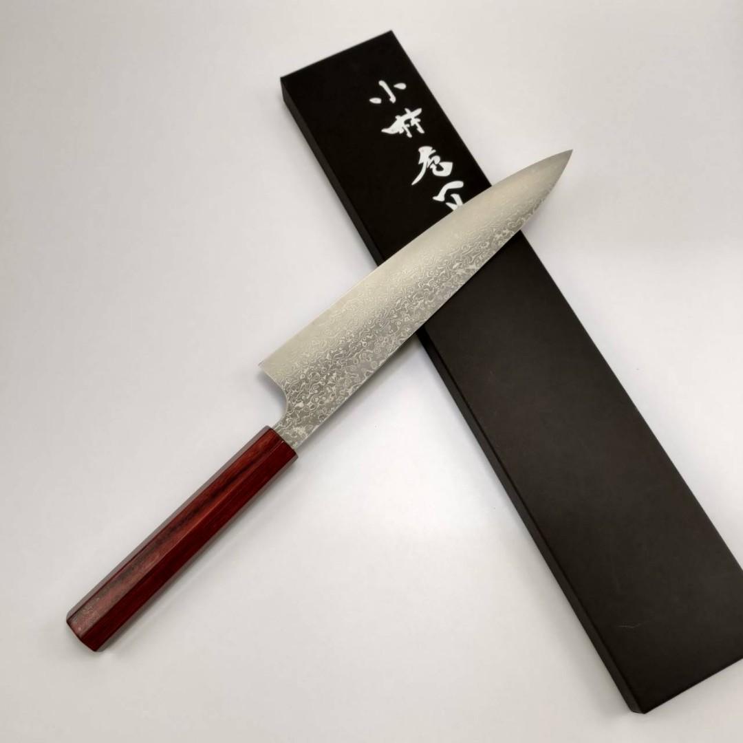 関刃物】 包丁 小林 圭 R2/SG2 牛刀 240mm 赤漆塗り柄