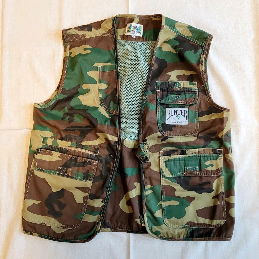 罕有Vintage Hunter Vest Outdoor Camouflage Multi Pockets