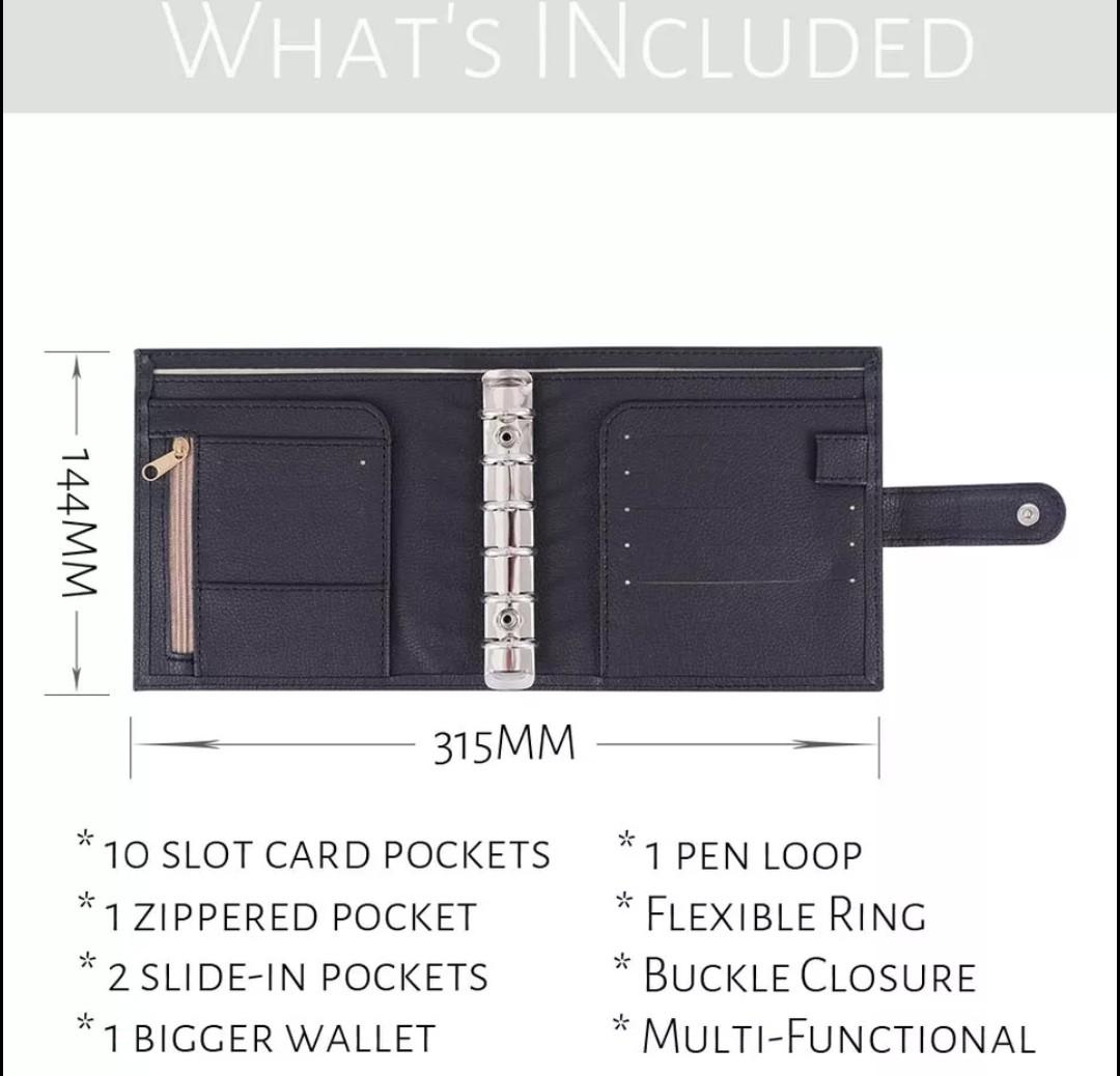A7 POCKET SIZE BUDGET BINDER WALLET PLANNER, Hobbies & Toys, Stationery