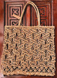 Abaca Macrame Tote Bag