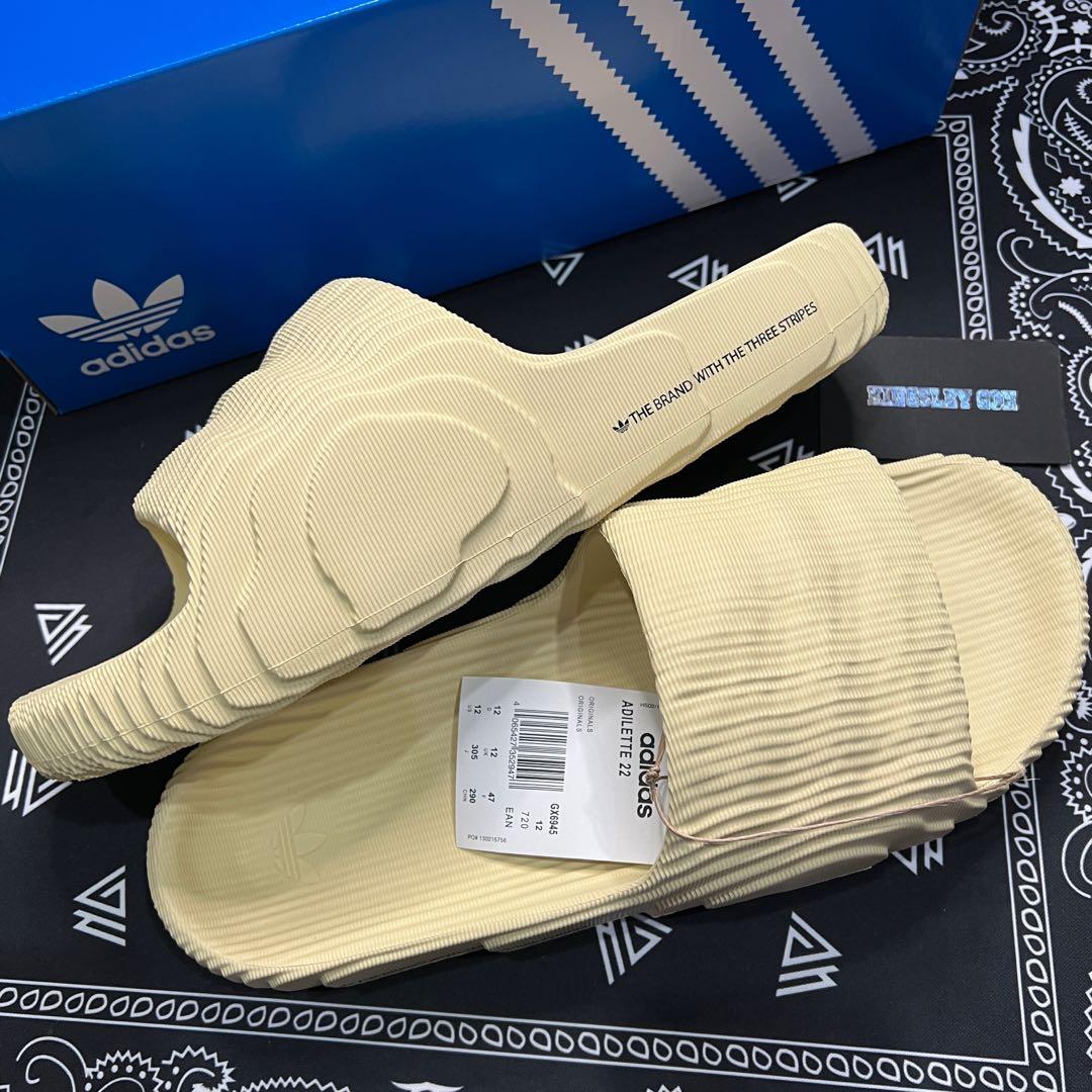 Adidas Originals Adilette 22 Slides Desert Sand UK 4 5 6 7 8 9 10