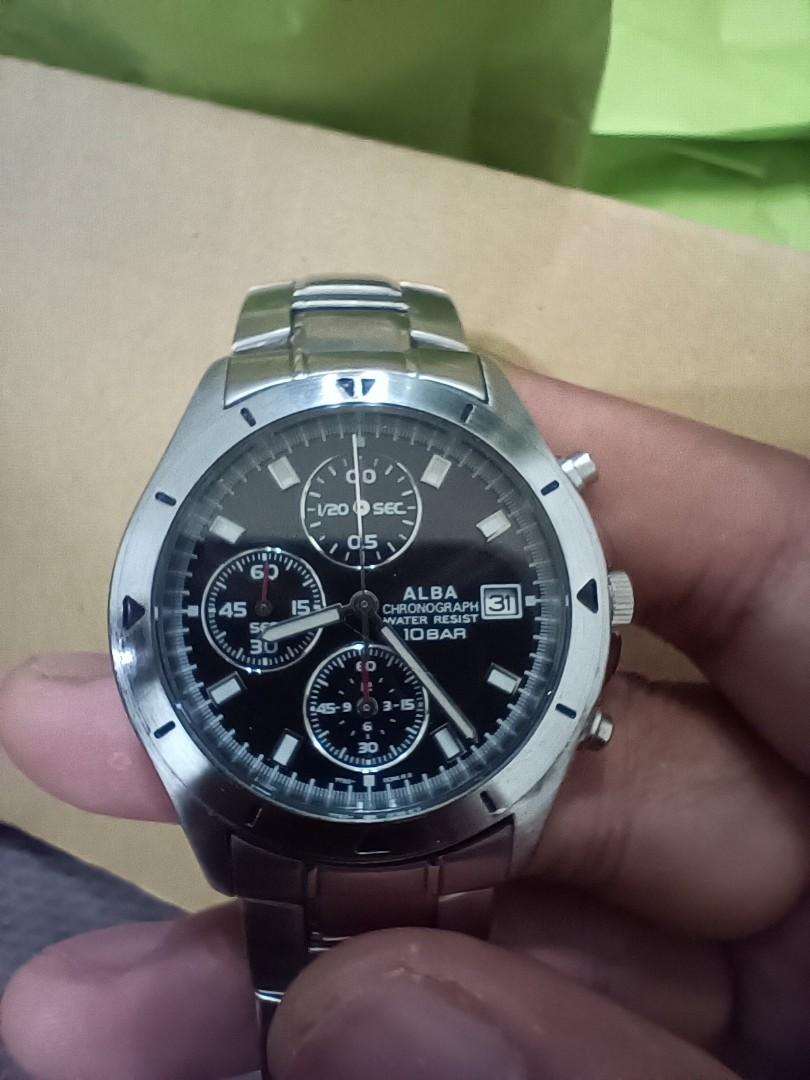 Alba chronograph 10 bar price shop