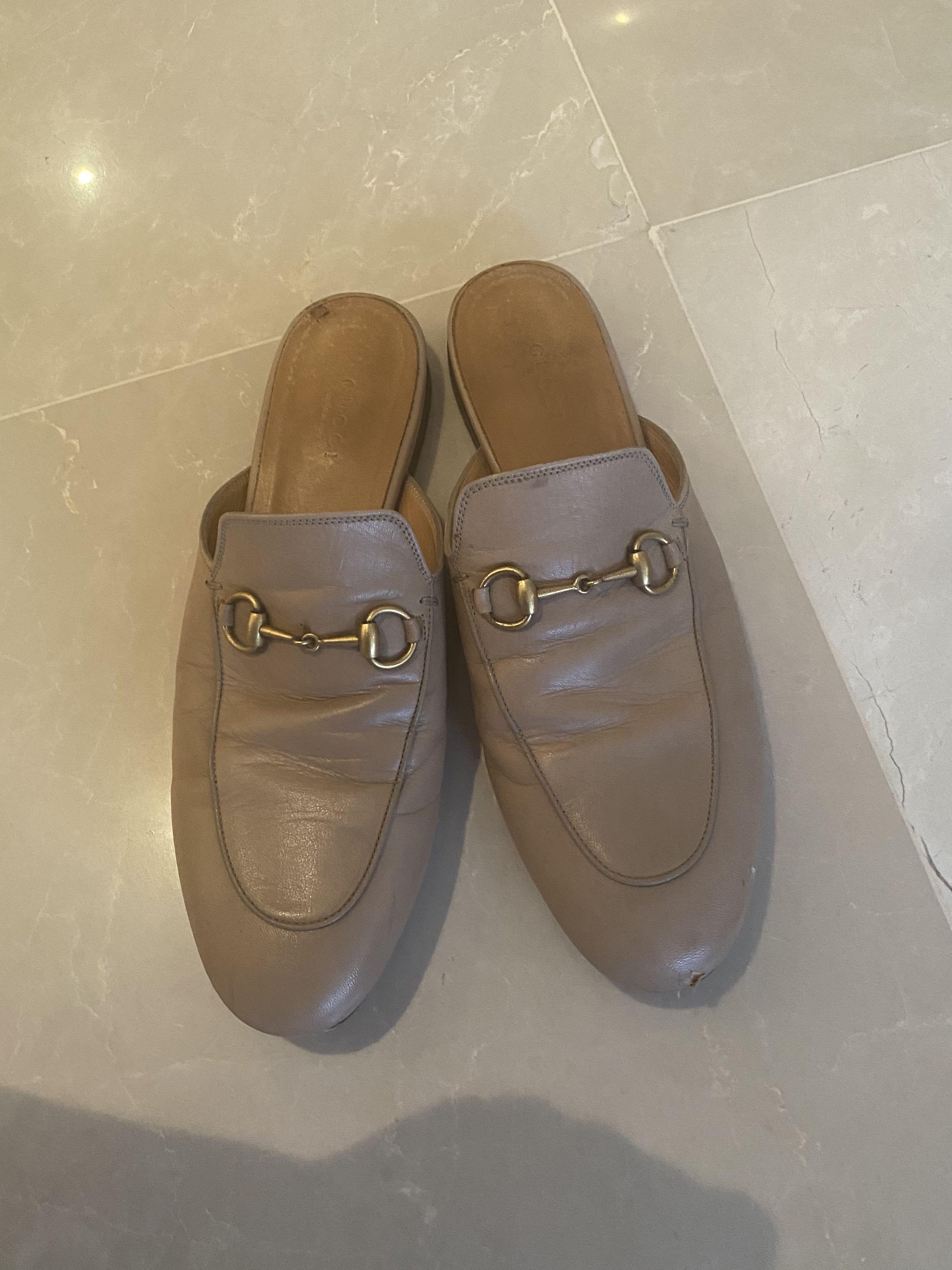 Gucci loafers nude on sale