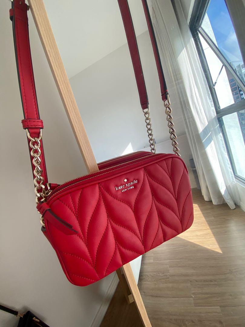 Kate spade red quilted clearance bag